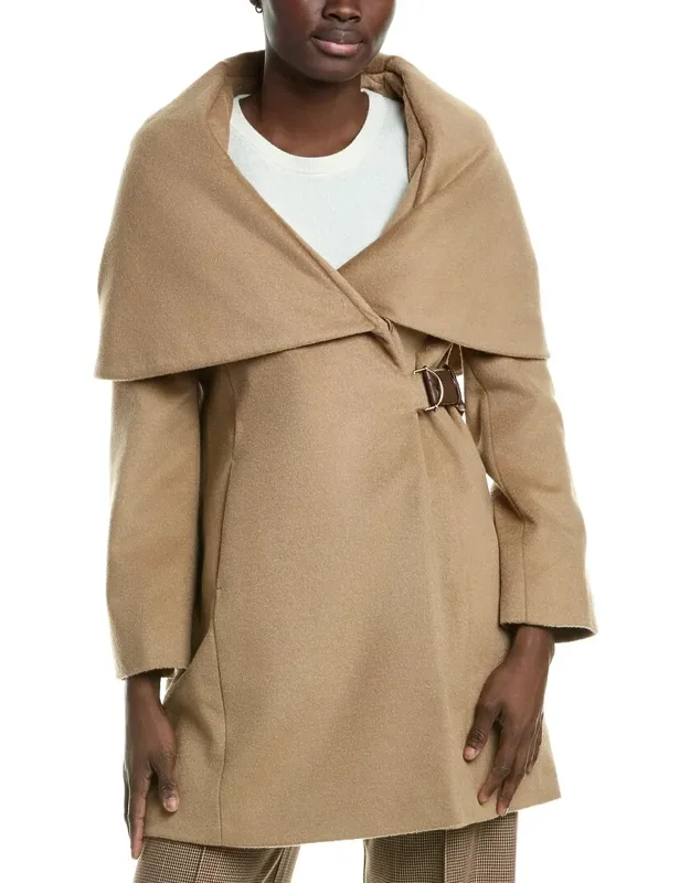 Wool-blend Hooded Coat