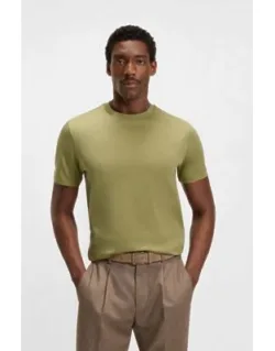 Mercerised-cotton T-shirt In A Regular Fit