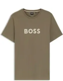 Logo-print Beach T-shirt In Cotton Jersey
