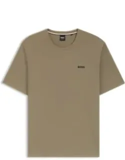 Embroidered-logo Pyjama T-shirt In A Cotton Blend
