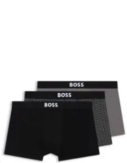 Three-pack Of Stretch-cotton Trunks
