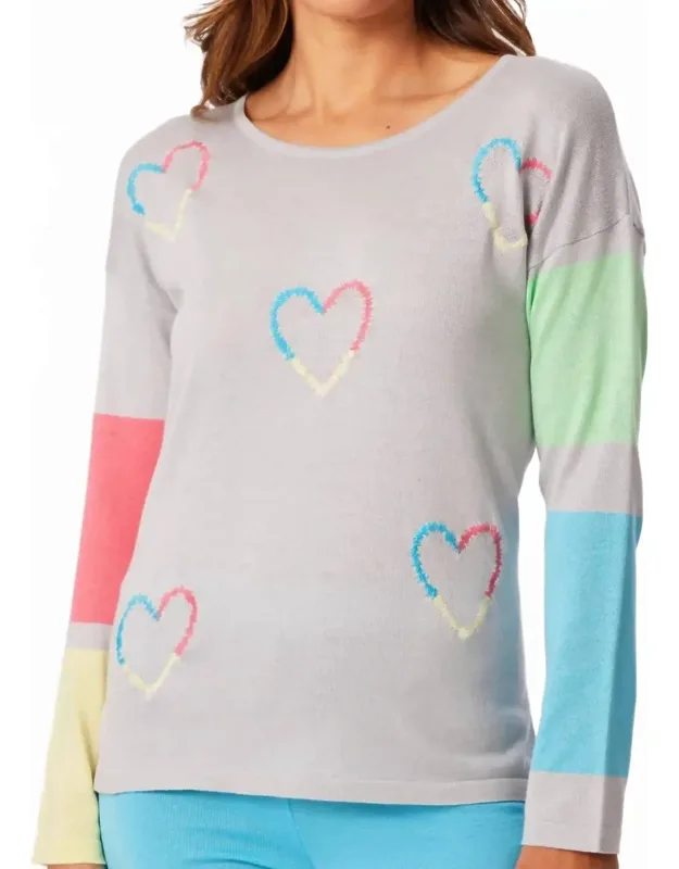 Heart Scoop Neck Top - Charming Elegance, Flattering Fit