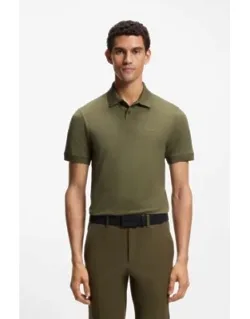 Stretch-cotton Slim-fit Polo Shirt With Branding And Stripes