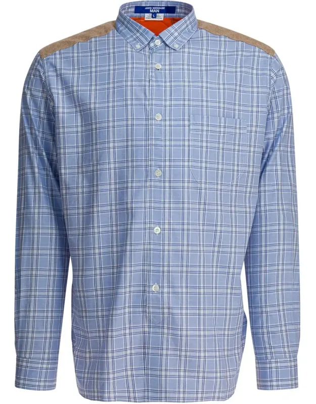 Check Shirt With Quilted Inserts