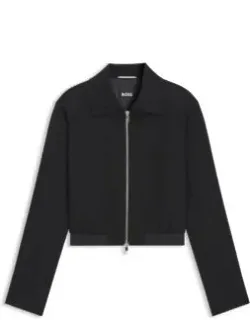 Regular-fit Blazer In Soft Crepe