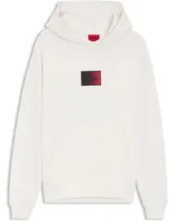Gradient-logo Hoodie In Cotton Terry