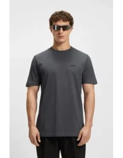 Embroidered-logo T-shirt In Cotton Piqué