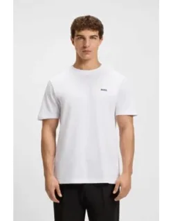Embroidered-logo T-shirt In Cotton Piqué