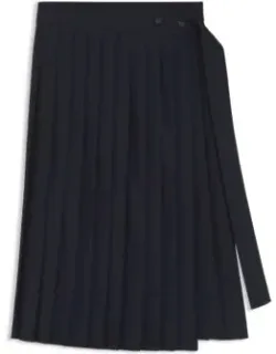 Pleated Skirt In A Wool Blend - A-line Skirt