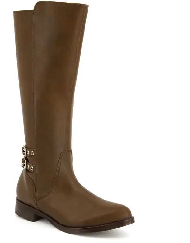 Tall Riding Boots With Elastic Shaft
