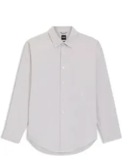 Striped Relaxed-fit Shirt In Cotton Poplin