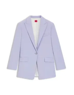 Relaxed-fit Blazer In Stretch Fabric