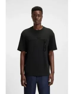 Cotton-blend T-shirt With Decorative Reflective Details