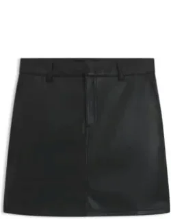 Mini Skirt In Faux Leather