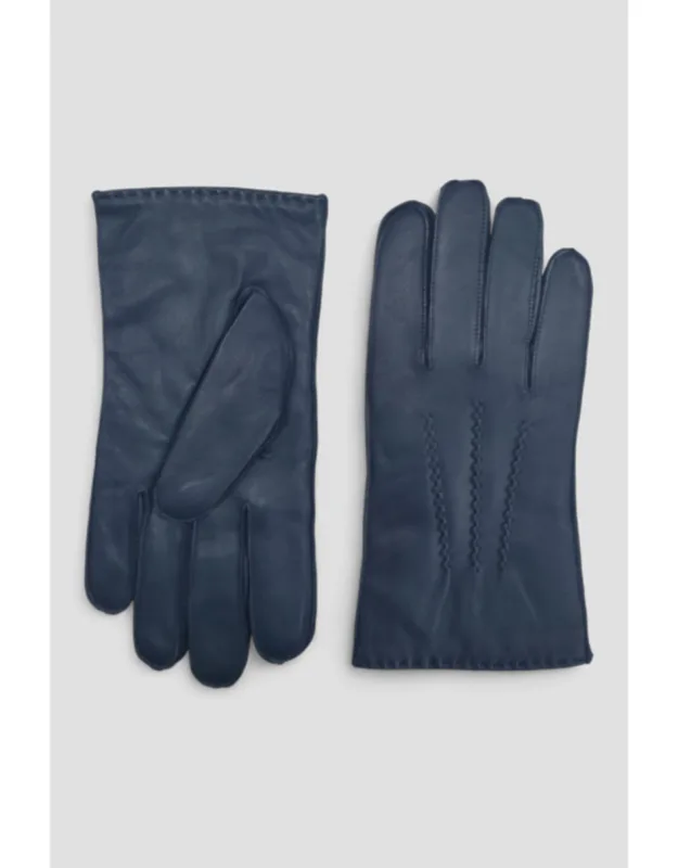 Italian Leather Warm Wool Lining Winter Stitch Design Riding Driving Casual Gloves