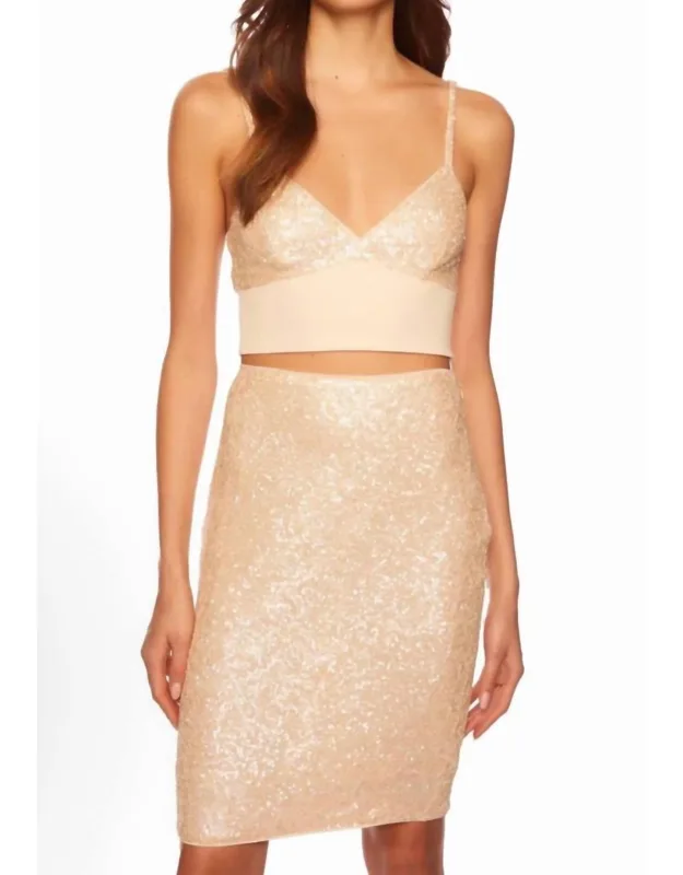 Sequin High Waist Pencil Skirt