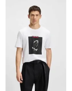 Dobermann-print T-shirt In Cotton Jersey
