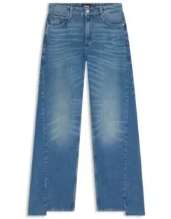 Relaxed-fit Jeans With Stepped Hems