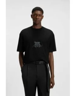 Collegiate-artwork T-shirt In Cotton Jersey