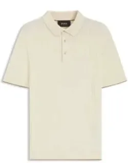 Knit Polo Sweater In Silk And Cotton
