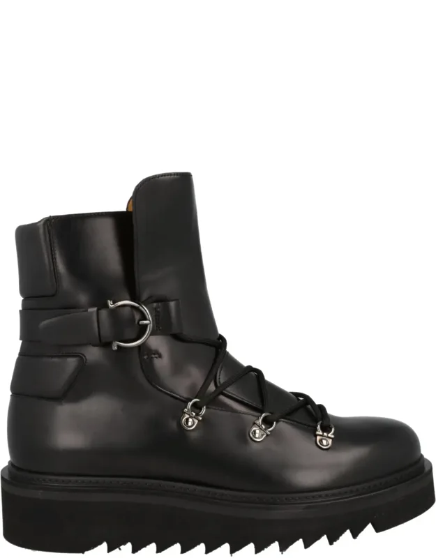 Lace-up Demi Boots