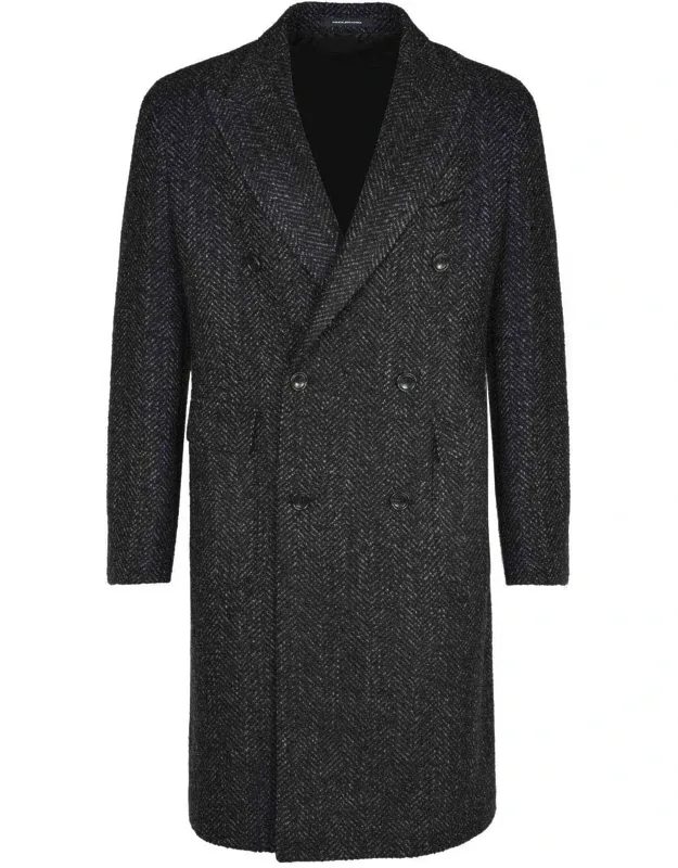 Tagliatore Coat Double-breasted Front Button Closure