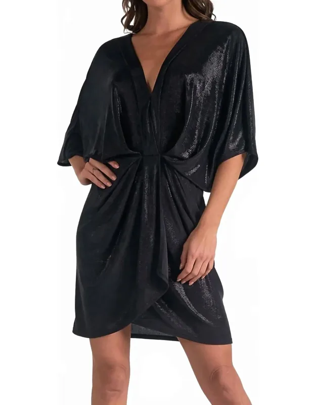 Shimmer Gathered Dress