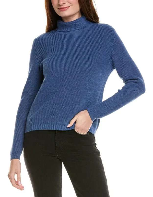 Shaker Turtleneck Cashmere-blend Sweater