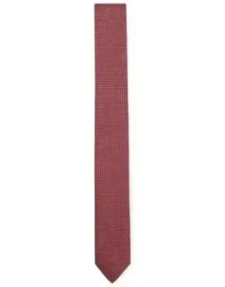 Jacquard-pattern Tie In A Silk Blend