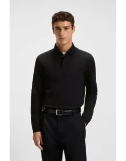 Mercerised-cotton Polo Shirt With Plain Collar