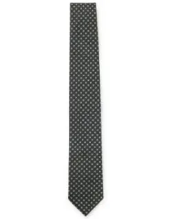 Jacquard-pattern Tie In A Silk Blend