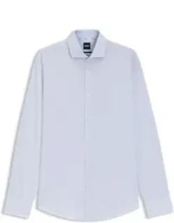 Regular-fit Shirt In Structured Cotton