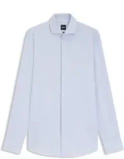 Slim-fit Shirt In Structured Cotton