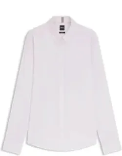 Striped Slim-fit Shirt In A Cotton Blend
