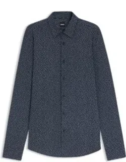 Printed Slim-fit Shirt In A Cotton Blend