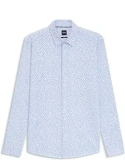 Printed Slim-fit Shirt In A Cotton Blend