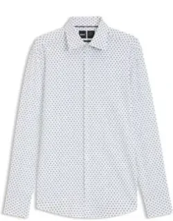 Slim-fit Shirt In Italian-made Performance-stretch Fabric