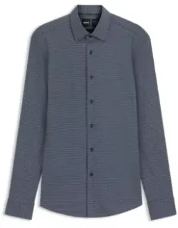 Slim-fit Shirt In Italian-made Performance-stretch Fabric