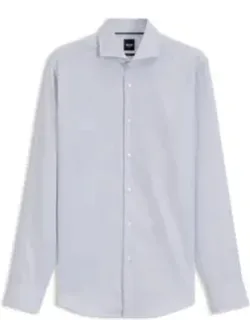 Wrinkle-resistant Slim-fit Shirt In Cotton Dobby