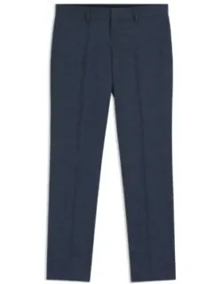 Patterned Slim-fit Trousers In Stretch Fabric
