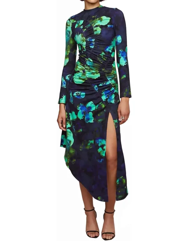 Printed Midi Dress