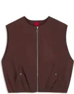 Cotton-twill Gilet In A Relaxed Fit