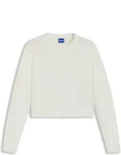 Furry-yarn Cardigan In A Relaxed Fit