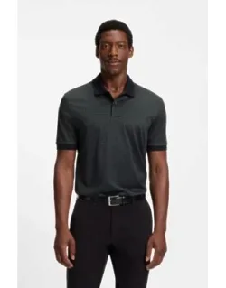 Mercerised-cotton Polo Shirt With Two-tone Monograms