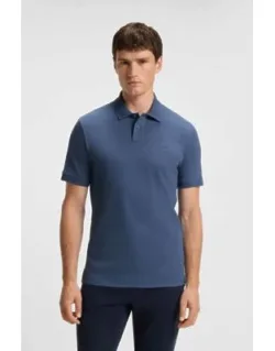 Logo-patch Slim-fit Polo Shirt In Stretch Cotton