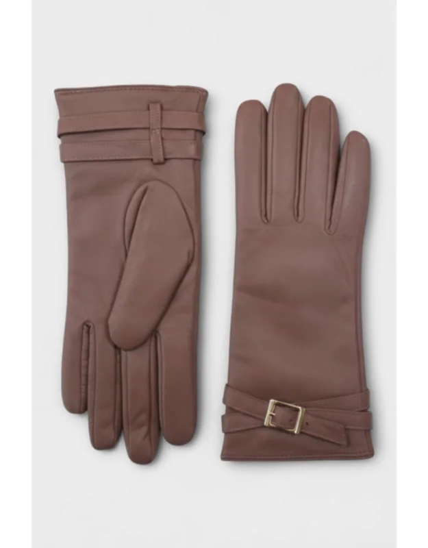 Soft Wool Lining Winter Buckle Driving Gloves