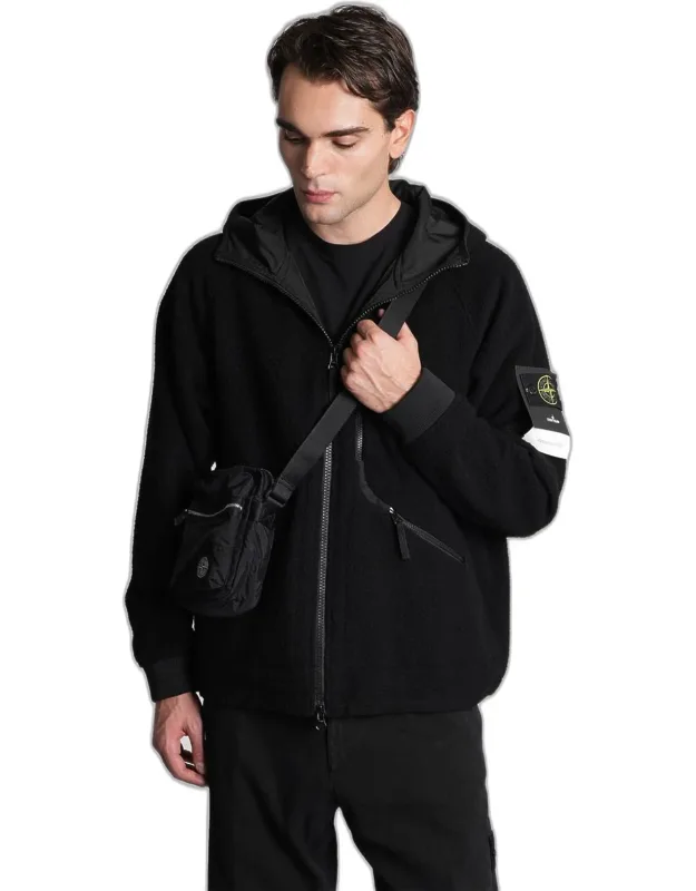Casual Jacket With Hood And Double Zip Closure