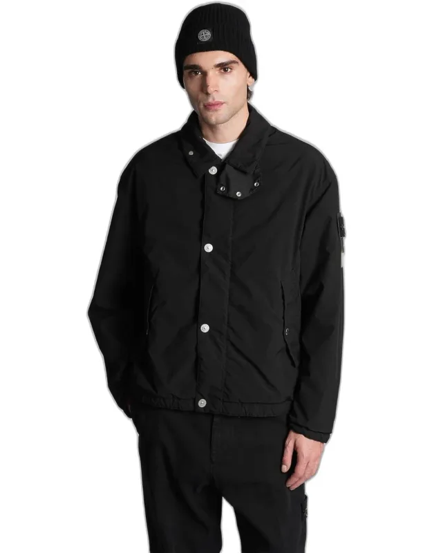 Casual Jacket With Classic Collar And Zip Closure