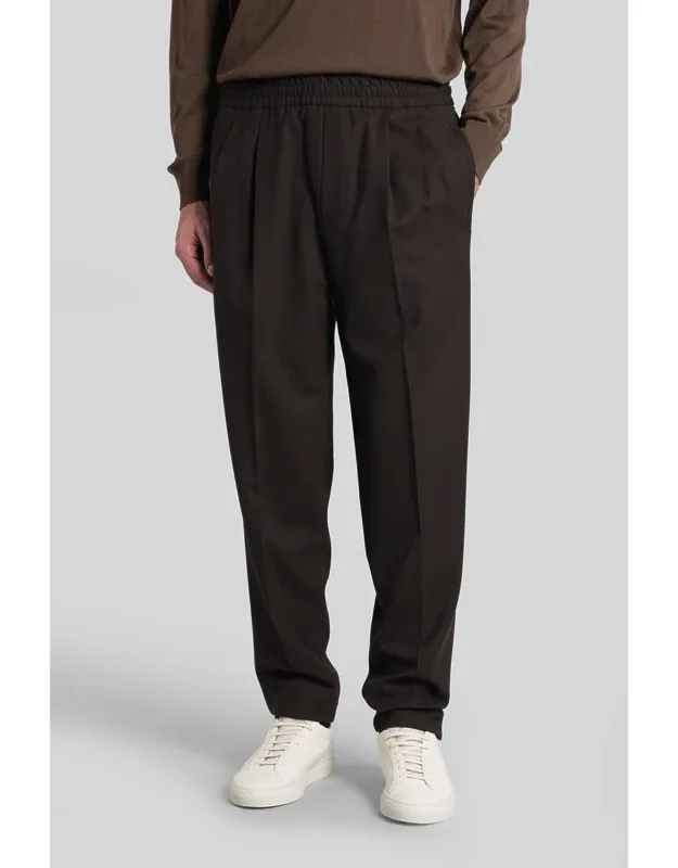 Zegna Pants With Elastic Band And Side Pockets