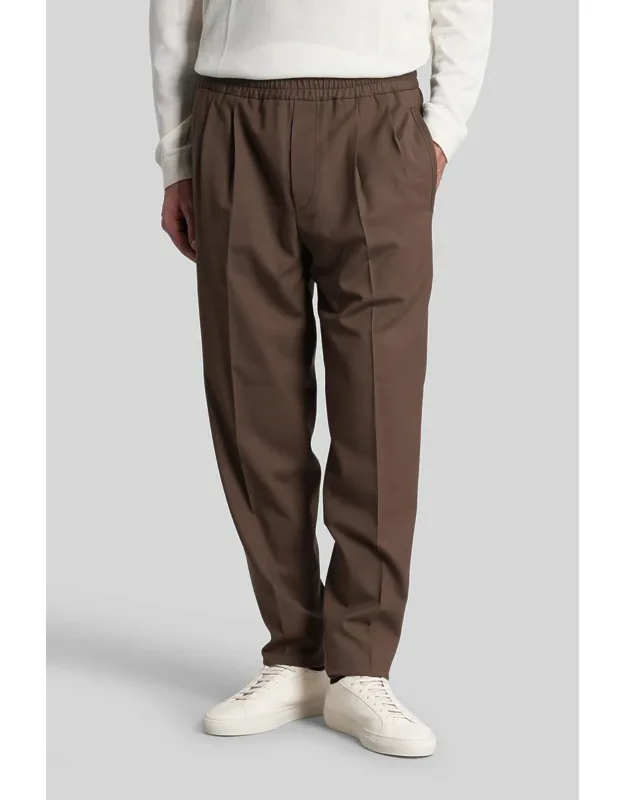 Pants With Elastic Band And Side Pockets